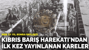 Kıbrıs Barış Harekatı'ndan ilk kez yayınlanan kareler