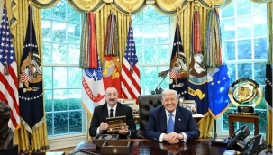 Azerbaycan ABD arasındaki dostluğun sembolü Beyaz Saray'ın sembolik anahtarı