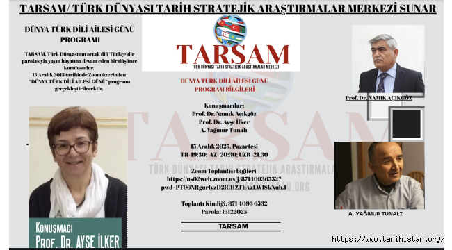 "Dünya Türk Dili Ailesi" Programına Davet