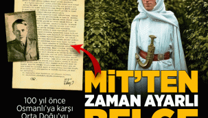 MİT Osmanlı'nın Ortadoğu'daki faaliyetleriyle ilgili önemli bir belge yayınladı