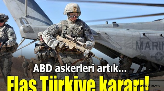 ABD askerlerine Türkiye yasağı