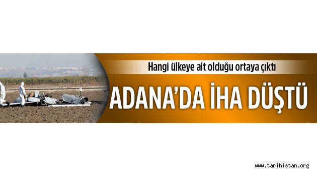 Adana'nın Ceyhan ilçesinde insansız hava aracı düştü 