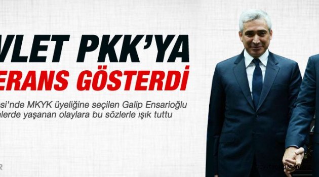 AKP'nin tepe ismi: Devlet PKK'ya tolerans gösterdi