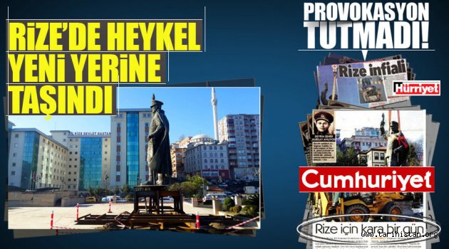 Atatürk heykeli provokasyonu tutmadı!