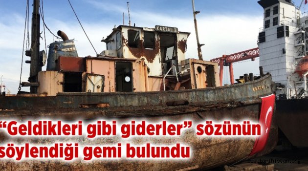 Atatürk'ü İstanbul'a Getiren Gemi Bulundu