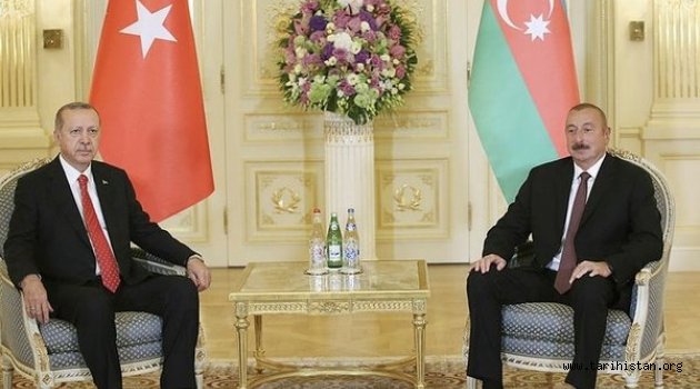 Başkan Erdoğan Azerbaycan'da resmi törenle karşılandı