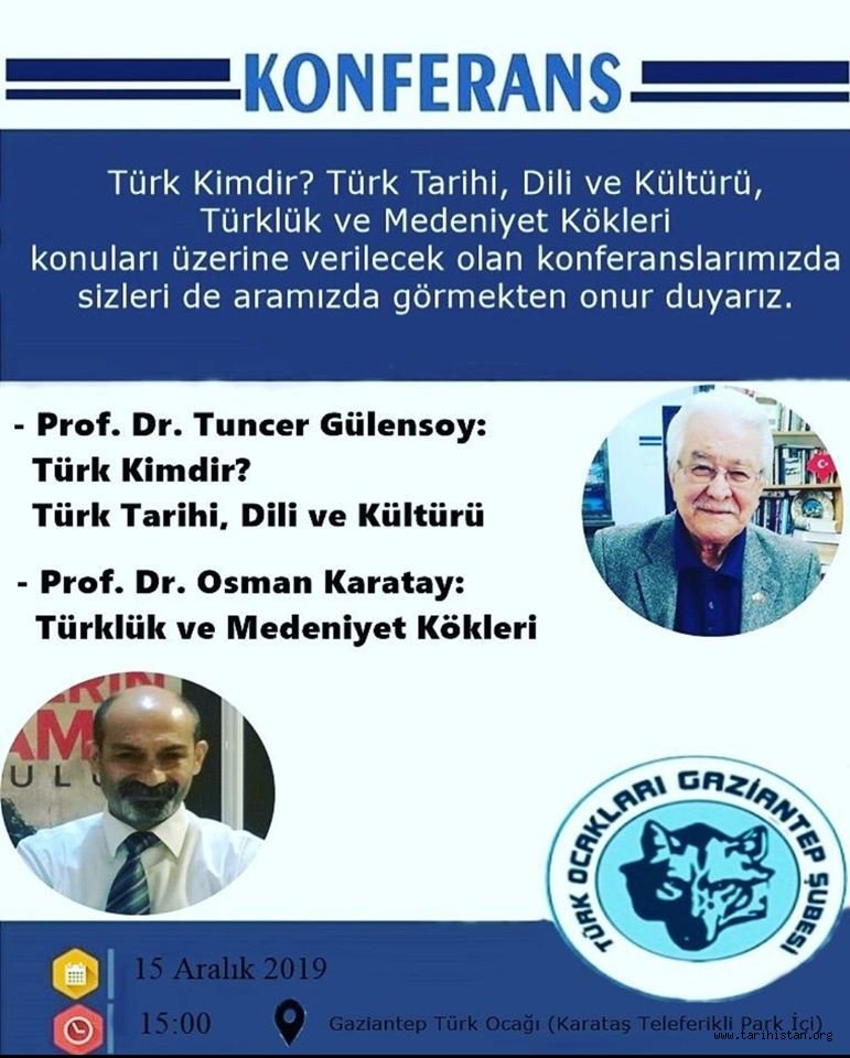Gaziantep Türk Ocağında "Tüklük" Üzerine Konferans