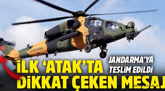 Jandarma için üretilen ilk ATAK Helikopteri Fatih