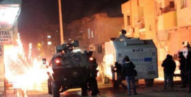 Mardin Nusaybin'de olaylı gece: 2 polis yaralı
