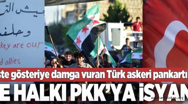 Mare halkı PKK'ya isyan bayrağı açtı.
