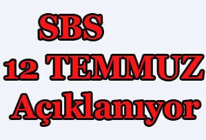 MEB SBS Sonuçları Açıklanıyor 12 Temmuz'da
