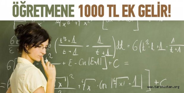 Öğretmen ekstra 1000 TL