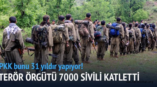 PKK 7000 sivili katletti