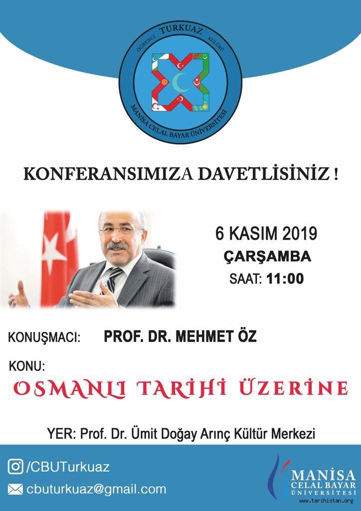 Prof. Dr. Mehmet ÖZ Manisa Celal Bayar Üniversitesine Geliyor.