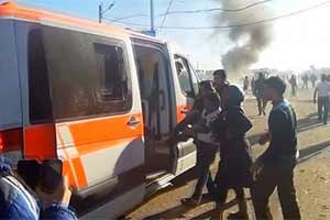 Sınırda korkunç patlama