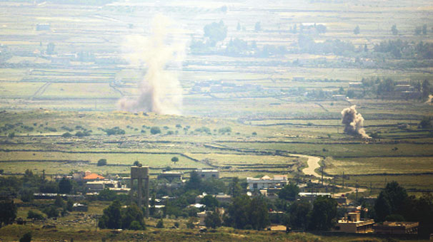 Suriye, Golan'ı top atışıyla vurdu