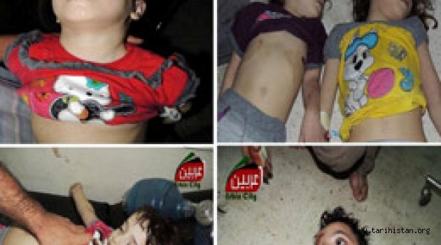 Suriye'deki kimyasal vahşetten şok görüntüler