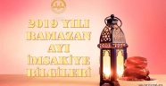 Manisa İl ve İlçelerine Ait 2019 Yılı Ramazan Ayı İmsakiye Bilgileri