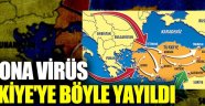 Virüsün Türkiye'ye yayılma güzergahı