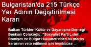 Bulgaristan'da Türkçe Yerleşim Yerleri