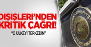 O Ülkeyi Terkkedin!