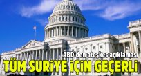 ABD Dışişleri Sözcüsü: Ateşkes tüm Suriye için geçerli