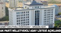 AK Parti milletvekili aday listesi açıklandı