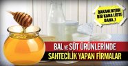 Bal ve süt ürünlerinde sahtecilik yapan firmalar
