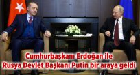 CUMHURBAŞKANI ERDOĞAN İLE RUSYA LİDERİ PUTİN GÖRÜŞMESİ BAŞLADI