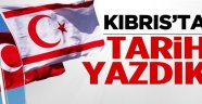 Davutoğlu: Kıbrıs'ta tarih yazıyoruz