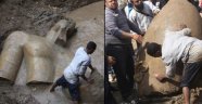 Dev Boyutlarda 3 Bin Yıllık Firavun Heykeli Bulundu!