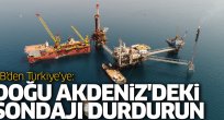 Doğu Akdeniz'deki sondajı durdurun