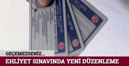 Ehliyet sınavında yeni düzenleme