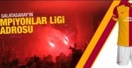 Galatasaray'ın Şampiyonlar Ligi kadrosu