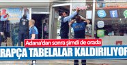 Hatay'da Arapça tabelalar kaldırıldı