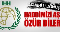 İHH Özür Diledi
