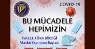 İSKEÇE TÜRK BİRLİĞİ MASKE YAPIMINA BAŞLADI