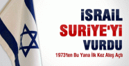 İsrail Suriye'yi vurdu