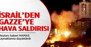 İsrail'den Gazze'ye hava saldırısı