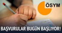 KPSS başvuruları bugün başlıyor