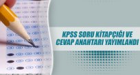 KPSS soru kitapçığı ve cevap anahtarı 