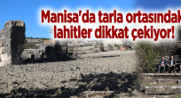 Manisa'da tarla ortasındaki lahitler dikkat çekiyor