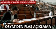 ÖSYM'den flaş açıklama