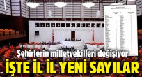 Şehirlerin milletvekilleri değişiyor