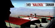 Teröre karşı 149 adet "kalekol" tamam