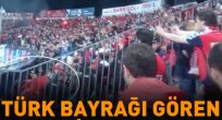 Türk bayrağını gören Ermeni taraftarlar çıldırdı!