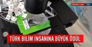 Türk bilim insanına büyük ödül