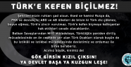 Türk Ocaklarından Basın Açıklaması: "Türk'e Kefen Biçilmez!"