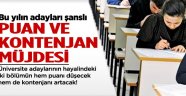 Üniversite adaylarına müjde