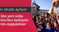 Yarın okullar açılıyor